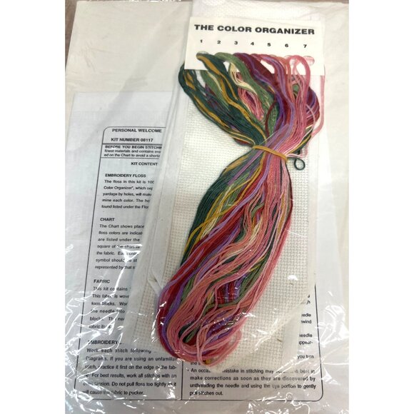 Bow Ties Cross Stitch Door Decoration Kit 08117 - Picture 3 of 3